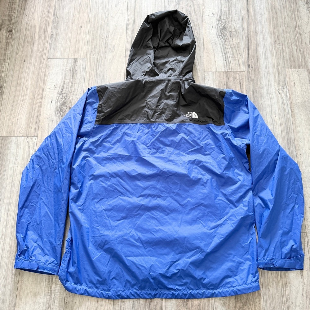 The North Face DryVent Rain Jacket Mens XL Blue Hooded Waterproof Shell - Picture 2 of 10